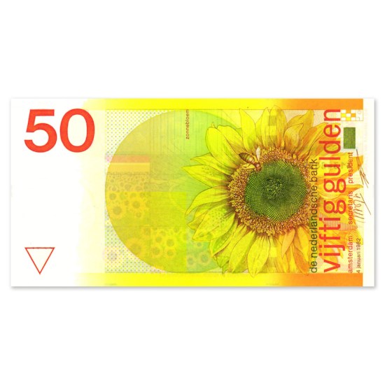 50 Gulden "Zonnebloem" 1982 UNC
