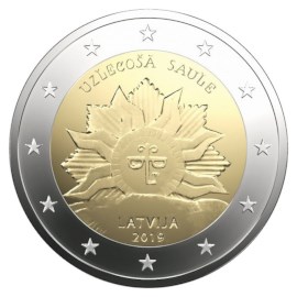 Lettonie 2 euros « Soleil Levant » 2019