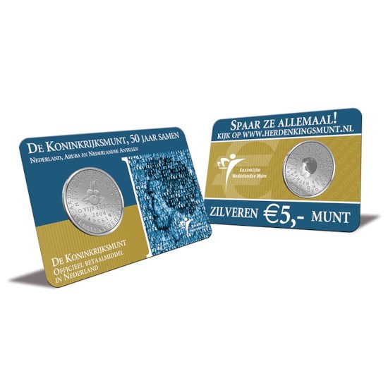 5 Euro 2004 Koninkrijksmunt UNC Coincard