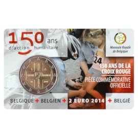Belgique 2 euros « Croix-Rouge » 2014 Coincard FR