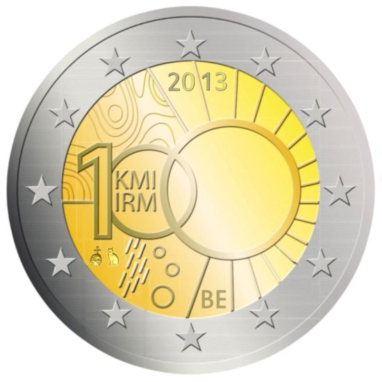 Belgique 2 euros « 100 ans de l’IRM » 2013