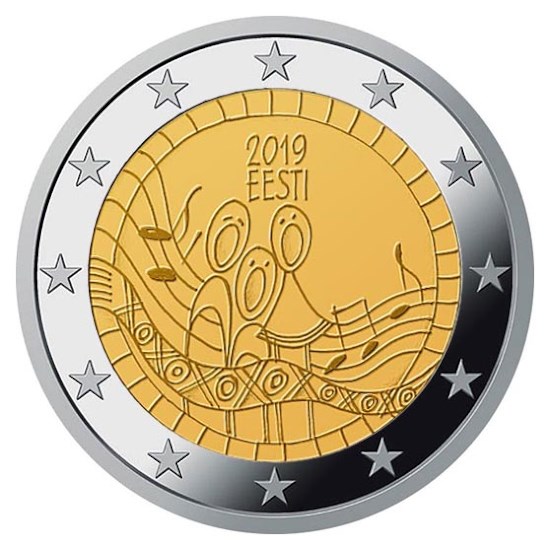 Estland 2 Euro "Zangfeest" 2019