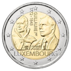 Luxembourg 2 euros « Guillaume Ier » 2018