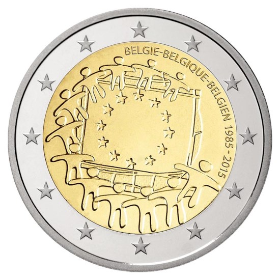Belgique 2 euros « Drapeau européen » 2015