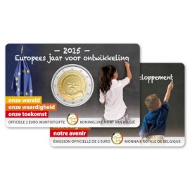 België 2 Euro "Ontwikkeling" 2015 BU NL Coincard