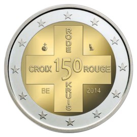 Belgique 2 euros « Croix-Rouge » 2014 UNC