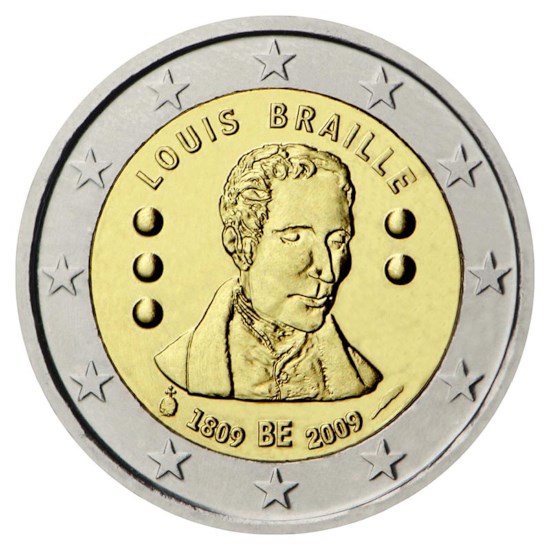 België 2 Euro "Braille" 2009 UNC