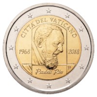 Vatican 2 Euro "Padre Pio" 2018