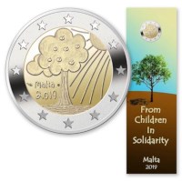 Malta 2 Euro "Natuur en Omgeving" 2019 Coincard