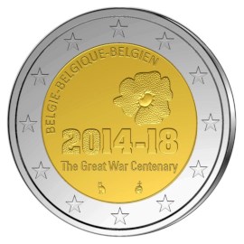 Belgique 2 euros « WW I » 2014 UNC