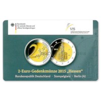 Duitsland 2 Euro "Hessen" 2015 Coincard "A"