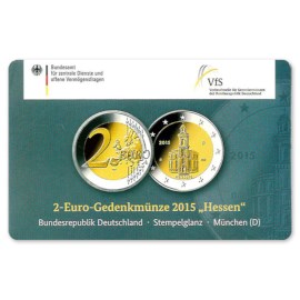 Allemagne 2 euros « Hesse » 2015 Coincard "D''