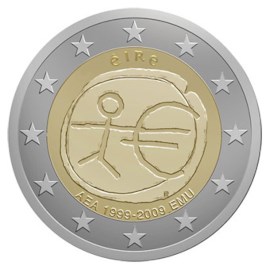 Ireland 2 Euro "10 Years EMU" 2009