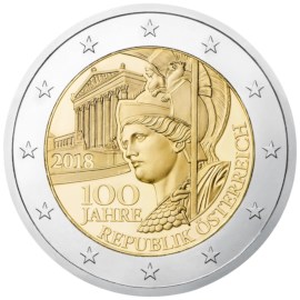 Autriche 2 euros « 100 ans de la République » 2018