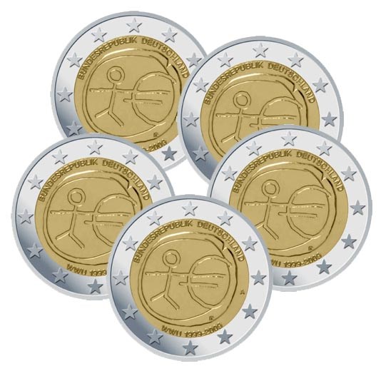 Allemagne 2 euros set « 10 ans EMU » 2009