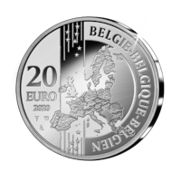 20 euros « Bruges - Centre-ville historique 20 ans de patrimoine mondial »  Belle-épreuve en argent