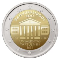 Estland 2 Euro "Universiteit" 2019 BU Coincard