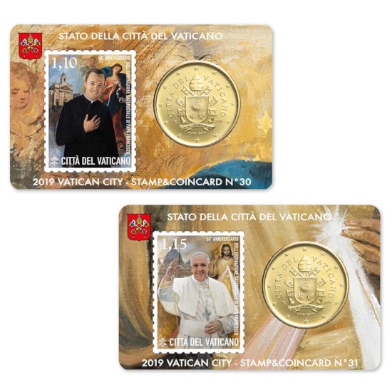 Vaticaan Coincard + Postzegel Set 2019 #3