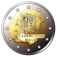 Andorra 2 Euro "Douane-Unie" 2015 BU Coincard