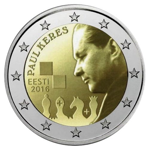 Estonia 2 Euro "Paul Keres" 2016