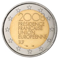 France 2 euros « Président de l'UE" » 2008