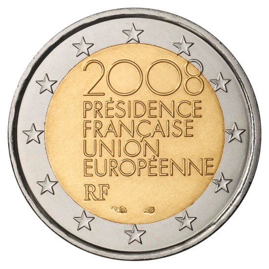 Frankrijk 2 Euro "EU Voorzitter" 2008