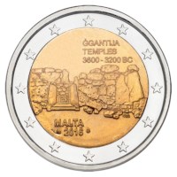 Malte 2 euros « Ggantija » 2016 BU Coincard