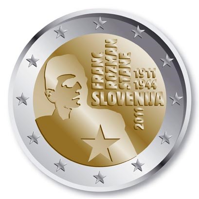 Slovenia 2 Euro "Franc Rozman" 2011
