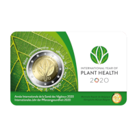 2 euromunt België 2020 ‘Internationaal jaar van de plantengezondheid’ BU in coincard FR