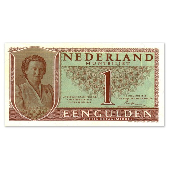 1 Gulden "Juliana" 1949 Pr