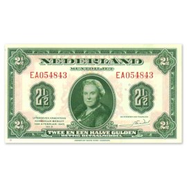 2,5 Gulden "Wilhelmina" 1943 UNC