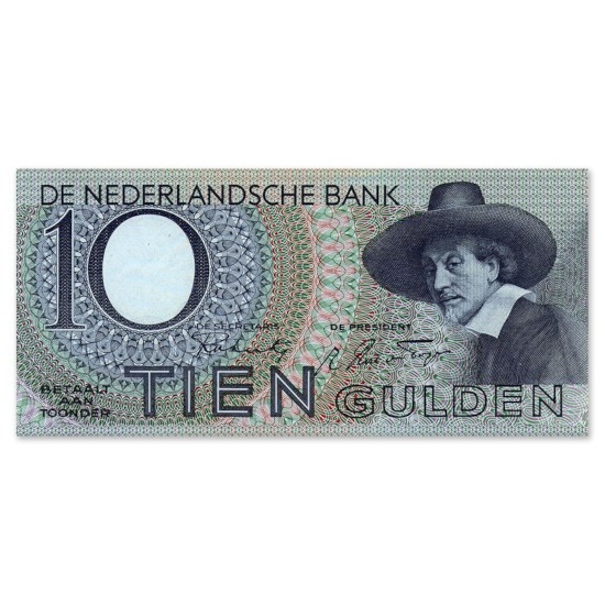 10 Gulden "Staalmeester" 1943 ZFr+