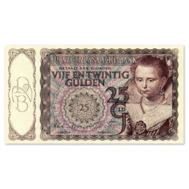 25 Gulden "Prinsesje" 1943 ZFr+
