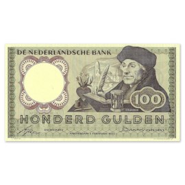 100 Gulden "Erasmus" 1953 ZFr+