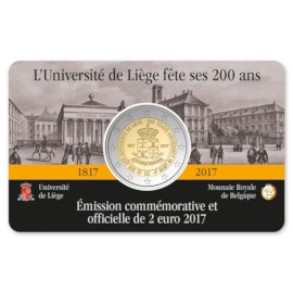 Belgique 2 euros « Liège » 2017 Coincard FR