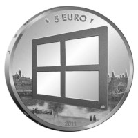 5 Euro 2011 Schilderkunst UNC Coincard 