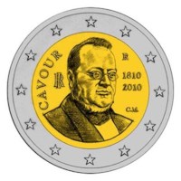Italy 2 Euro "Cavour" 2010