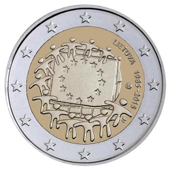 Litouwen 2 Euro "Europese Vlag" 2015