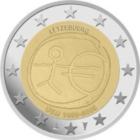 Luxembourg 2 euros « 10 ans EMU » 2009