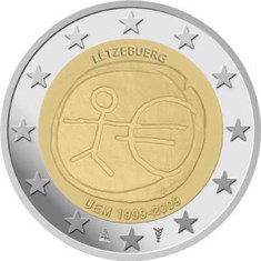 Luxembourg 2 Euro "10 Years EMU" 2009