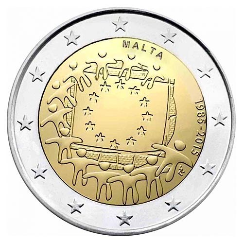 Malta 2 Euro "European flag" 2015