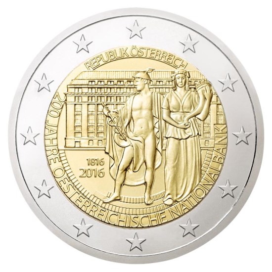 Oostenrijk 2 Euro "Nationale Bank" 2016