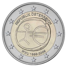 Austria 2 Euro "10 Years EMU" 2009