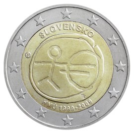 Slovakia 2 Euro "10 Years EMU" 2009