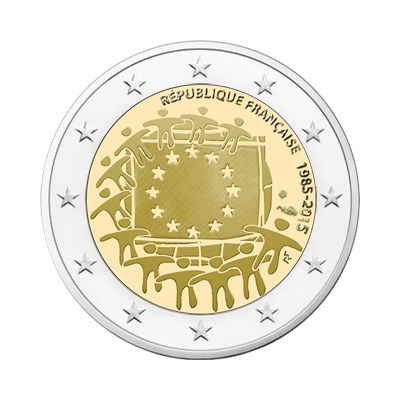 Frankrijk 2 Euro "Europese Vlag" 2015