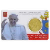 Vatican 50 Cent 2018 BU Coincard