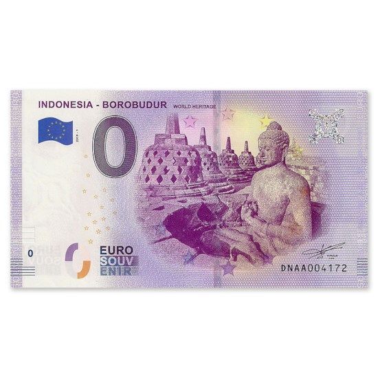 0 Euro Biljet "Borobudur"
