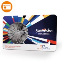 65 jaar Eurovisie Songfestival Penning in coincard