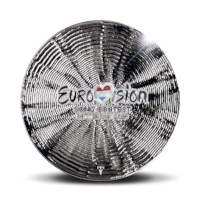 Médaille « 65 ans du Concours Eurovision de la chanson » d’Argent 1 Once avec couleur
