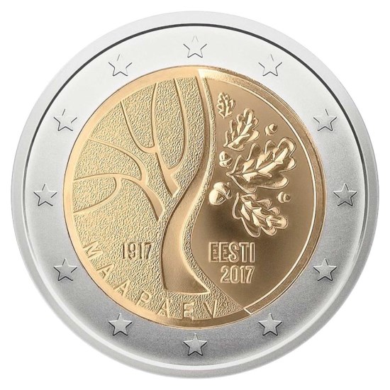 Estonie 2 euros "Indépendance" 2017